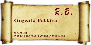Ringvald Bettina névjegykártya